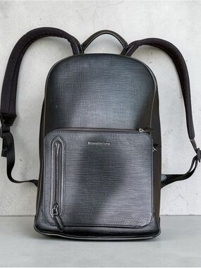 Ermenegildo Zegna Stuoia Leather Backpack